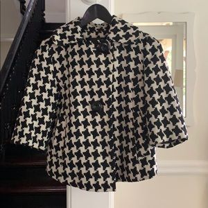 Houndstooth swing jacket vintage cropped
